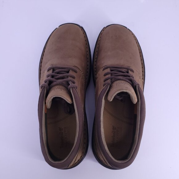 Timberland Men's 8.5 Brown Leather Comfort Shoes Loafers Oxfords Casual Used - Picture 8 of 15
